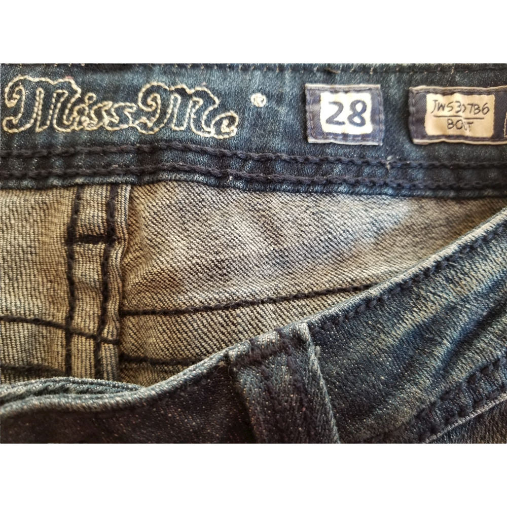 Miss Me Blue Women's Jeans Bootcut Size 28 in Inseam 31‎ in - Picture 9 of 9